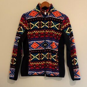Lauren Ralph Lauren Multicolor Full-Zip Fleece Jacket.
